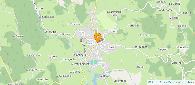 localisation de l'entreprise MONSIEUR ERIC DUBOIS  CUNLHAT