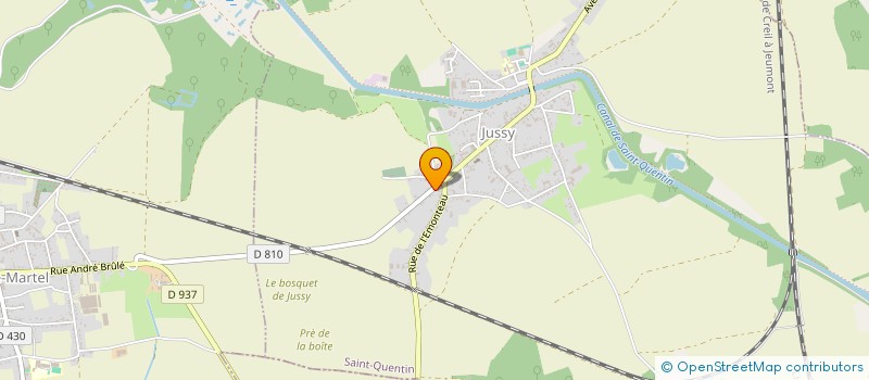 localisation de l'entreprise MONSIEUR ERIC DUBOIS à ANNOIS