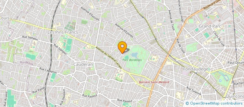 localisation de l'entreprise MONSIEUR ERIC DUBOIS  BORDEAUX