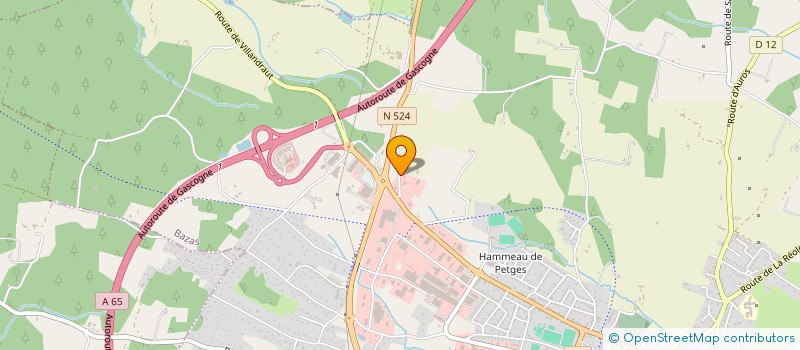 localisation de l'entreprise MONSIEUR ERIC DUBOIS  BAZAS