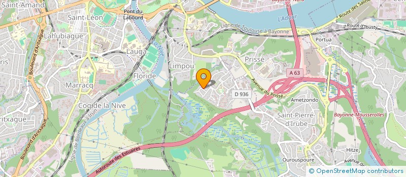 localisation de l'entreprise MONSIEUR ERIC DUBOIS  SAINT-PIERRE-D'IRUBE