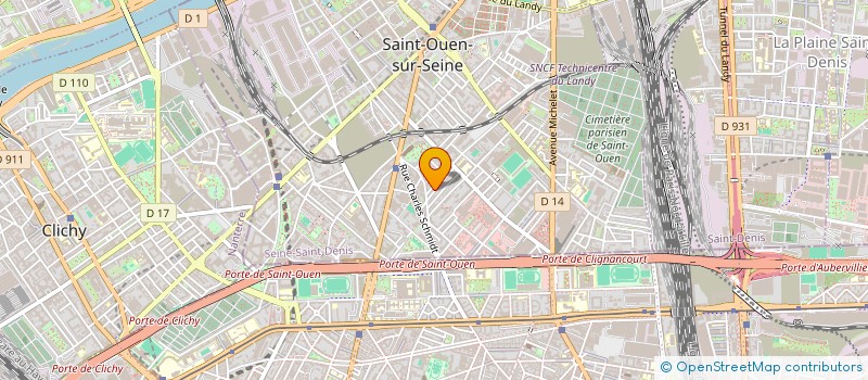 localisation de l'entreprise MONSIEUR ERIC DUBOST à SAINT-OUEN-SUR-SEINE