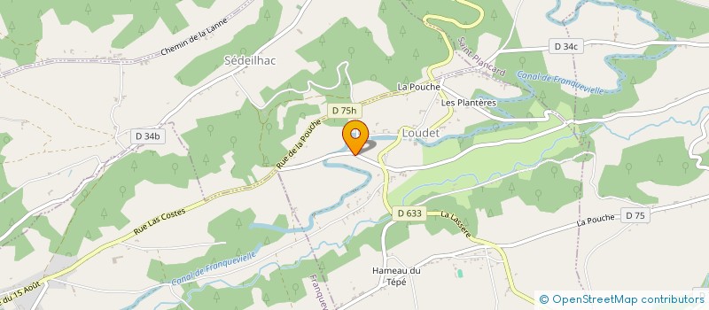 localisation de l'entreprise MONSIEUR ERIC DUBUS  LOUDET