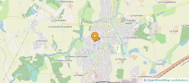 localisation de l'entreprise MONSIEUR ERIC DUCAROUGE à LES ACHARDS