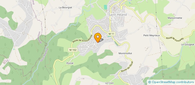 localisation de l'entreprise MONSIEUR ERIC DUCLAUX  SAINT-HEAND