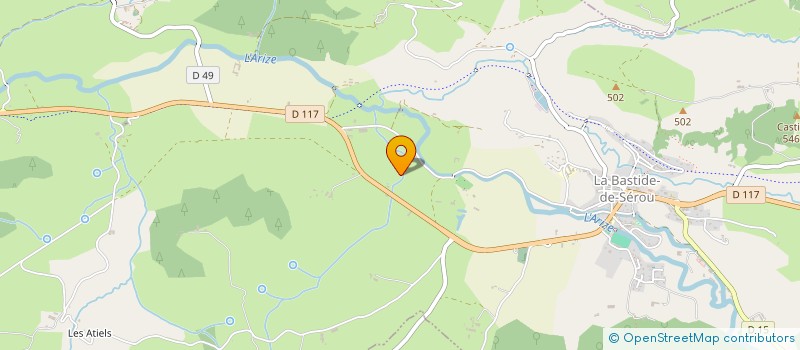 localisation de l'entreprise MONSIEUR ERIC DUCLOS à LA BASTIDE-DE-SEROU