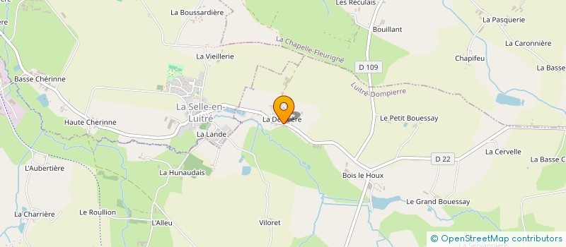 localisation de l'entreprise MONSIEUR ERIC DUCLOS  LUITRE-DOMPIERRE