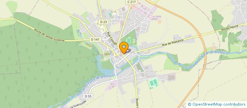 localisation de l'entreprise MONSIEUR ERIC DUDICOURT à BRETEUIL