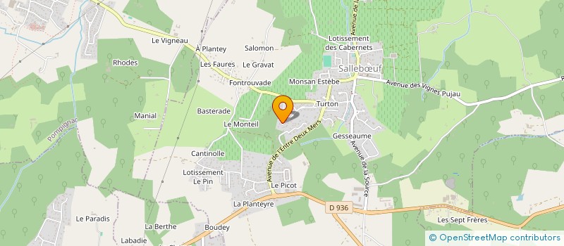 localisation de l'entreprise MONSIEUR ERIC DUFAURE  SALLEBUF