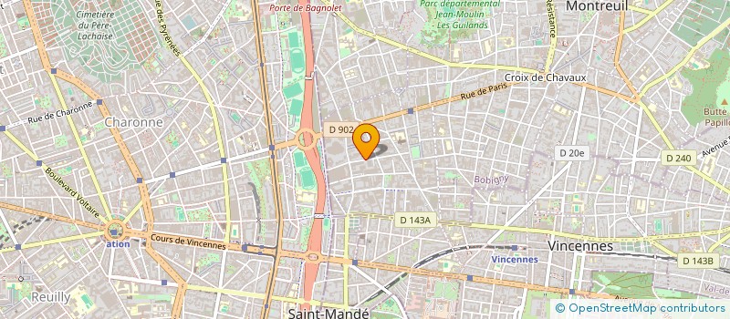 localisation de l'entreprise MONSIEUR ERIC DUFOUR à MONTREUIL
