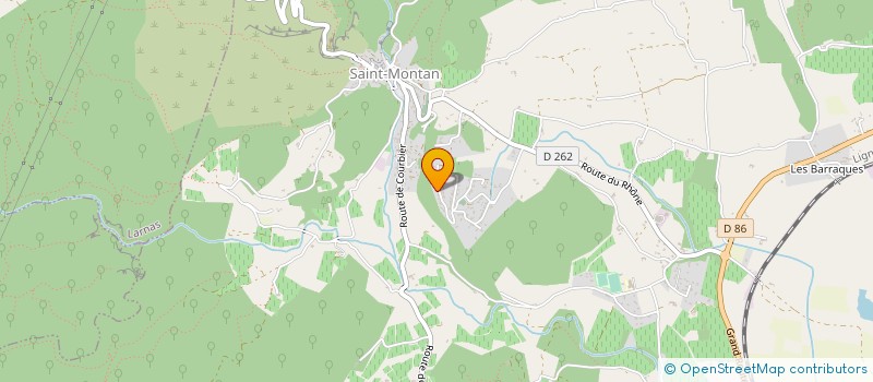 localisation de l'entreprise MONSIEUR ERIC DUFOUR  SAINT-MONTAN