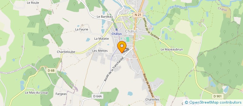 localisation de l'entreprise MONSIEUR ERIC DUFOUR à CHALUS
