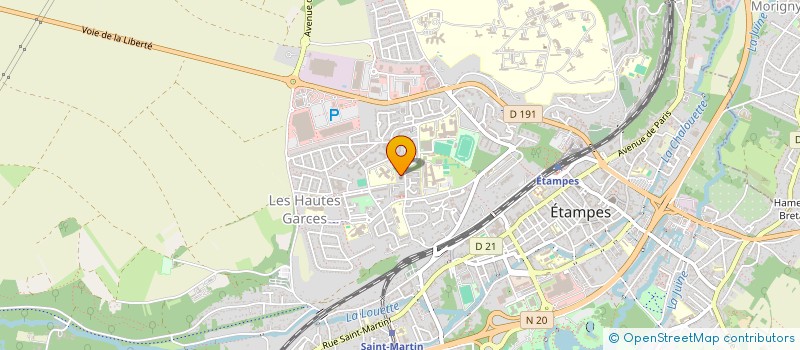 localisation de l'entreprise MONSIEUR ERIC DUGENIE  ETAMPES