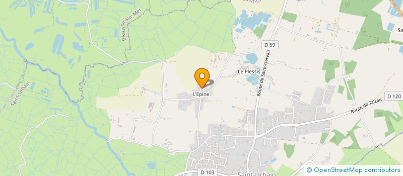 localisation de l'entreprise MONSIEUR ERIC DUMAND  SAINT-URBAIN