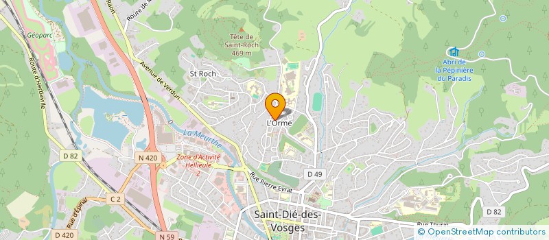 localisation de l'entreprise MONSIEUR ERIC DUMAY à SAINT-DIE-DES-VOSGES