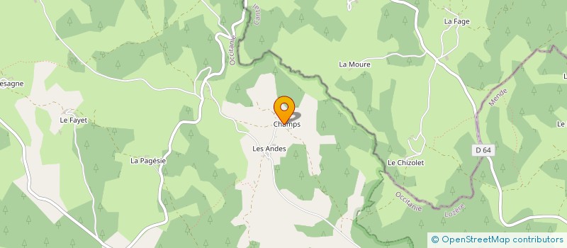 localisation de l'entreprise MONSIEUR ERIC DUMAZEL  LA FAGE MONTIVERNOUX