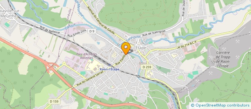 localisation de l'entreprise MONSIEUR ERIC DUMONTEIL  RAON-L'ETAPE