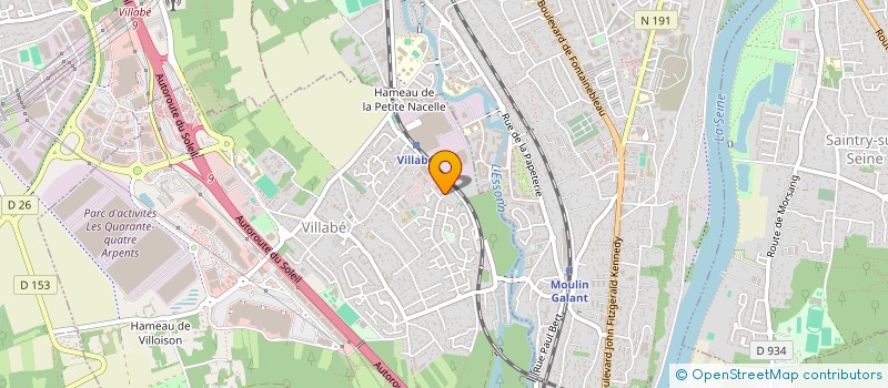 localisation de l'entreprise MONSIEUR ERIC DUMONTET  VILLABE