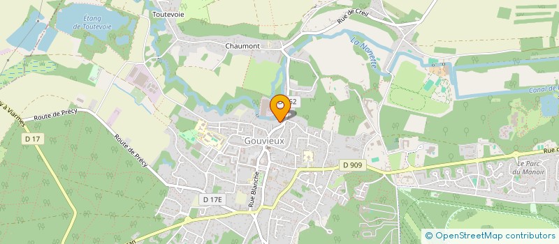 localisation de l'entreprise MONSIEUR ERIC DUPE  CHANTILLY