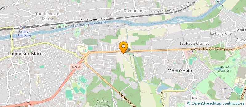 localisation de l'entreprise MONSIEUR ERIC DUPONT à MONTEVRAIN