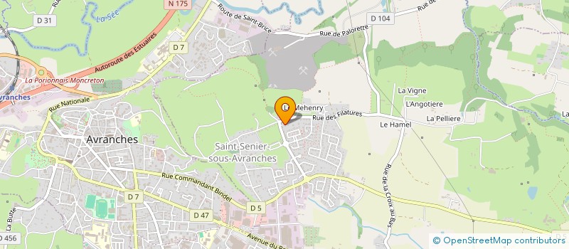 localisation de l'entreprise MONSIEUR ERIC DUPONT à SAINT-SENIER-SOUS-AVRANCHES