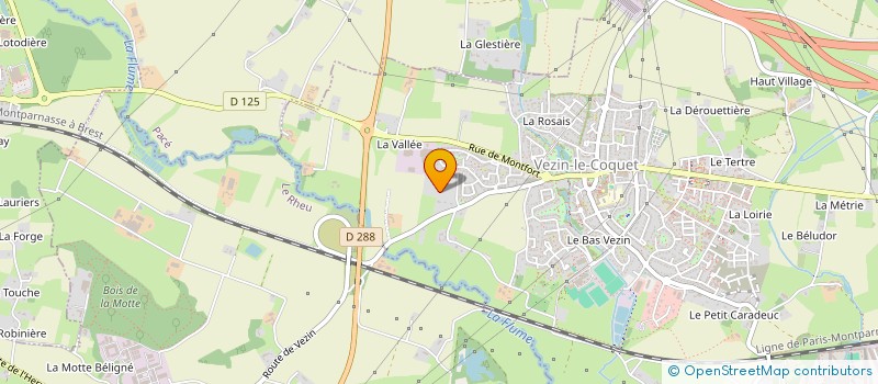 localisation de l'entreprise MONSIEUR ERIC DUPONT BIERRE  VEZIN-LE-COQUET