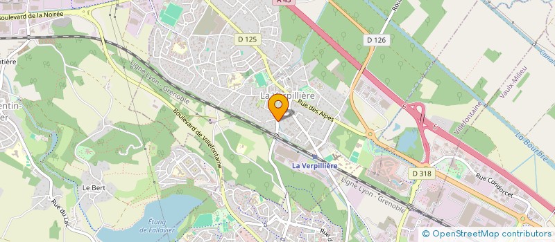 localisation de l'entreprise MONSIEUR ERIC DUPORT  LA VERPILLIERE