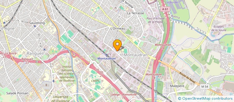 localisation de l'entreprise MONSIEUR ERIC DUPRAT  TOULOUSE