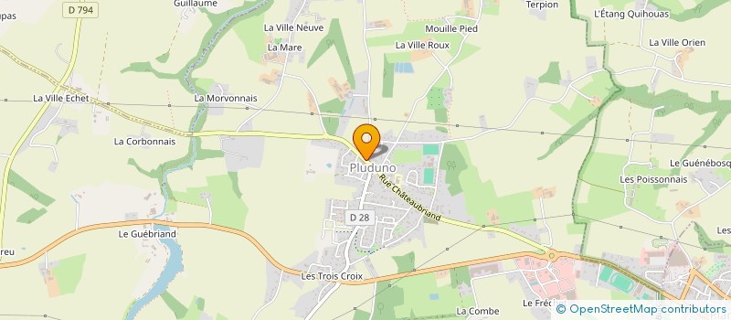 localisation de l'entreprise MONSIEUR ERIC DUPRE  PLUDUNO