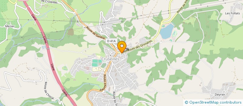 localisation de l'entreprise MONSIEUR ERIC DUPRE  CRUSEILLES