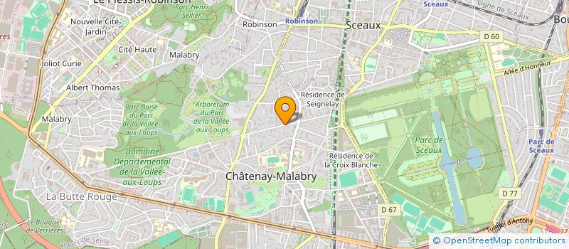 localisation de l'entreprise MONSIEUR ERIC DUPREZ  CHATENAY-MALABRY