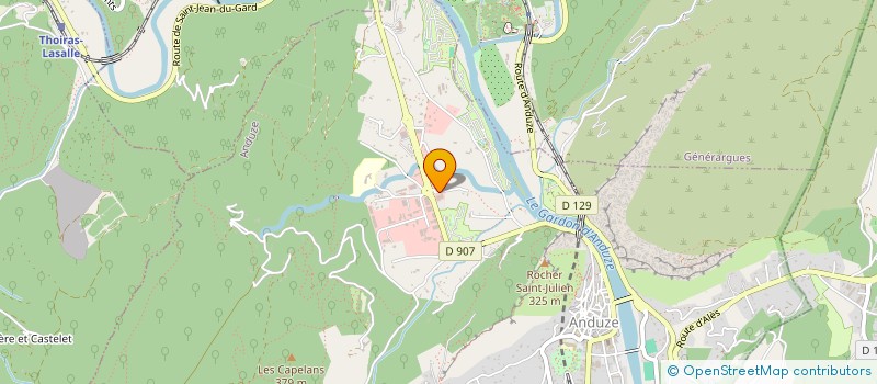 localisation de l'entreprise MONSIEUR ERIC DUPUY  ANDUZE