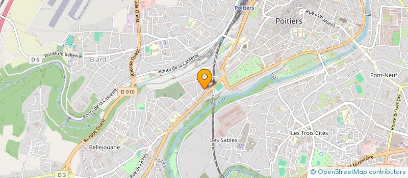 localisation de l'entreprise MONSIEUR ERIC DUQUERROY à POITIERS