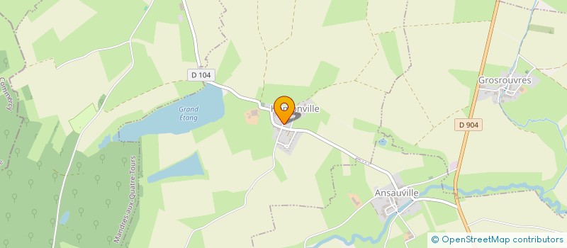 localisation de l'entreprise MONSIEUR ERIC DURAND  HAMONVILLE