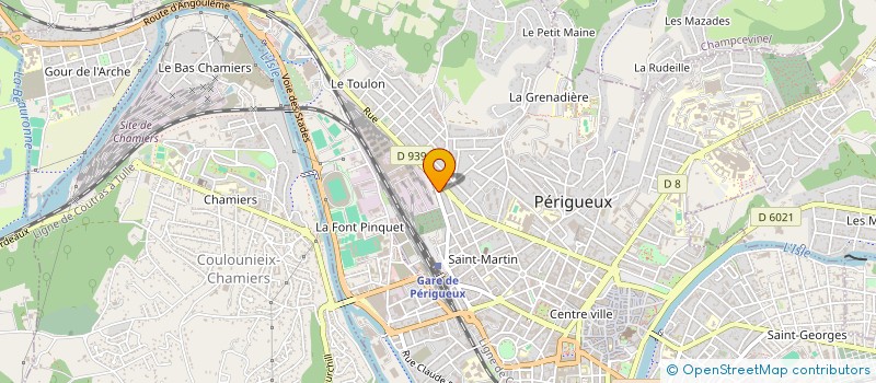 localisation de l'entreprise MONSIEUR ERIC DURAND  PERIGUEUX