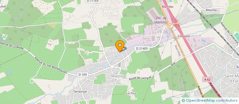 localisation de l'entreprise MONSIEUR ERIC DURANTON  MARTILLAC