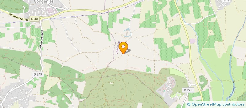 localisation de l'entreprise MONSIEUR ERIC DURAT  CALVISSON