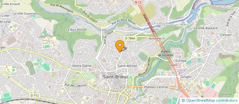 localisation de l'entreprise MONSIEUR ERIC DURROUX à SAINT-BRIEUC