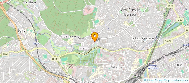 localisation de l'entreprise MONSIEUR ERIC DUSSAP  VERRIERES-LE-BUISSON