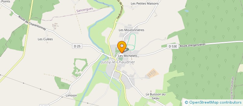 localisation de l'entreprise MONSIEUR ERIC DUTERDE  JUSSY-LE-CHAUDRIER