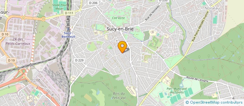 localisation de l'entreprise MONSIEUR ERIC DUTHOY  SUCY-EN-BRIE