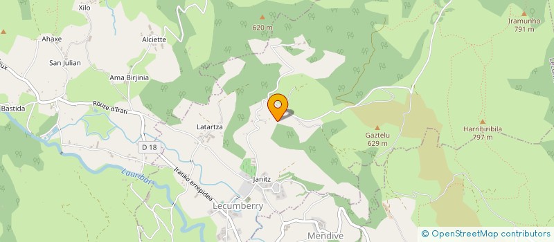 localisation de l'entreprise MONSIEUR ERIC DUTREY  MENDIVE