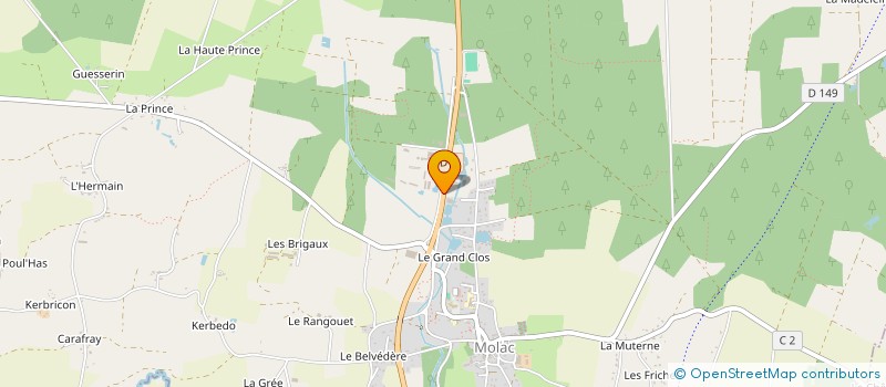 localisation de l'entreprise MONSIEUR ERIC DUVAL à MOLAC