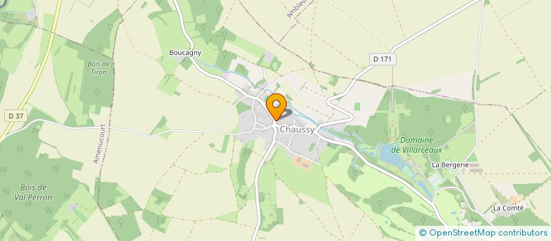 localisation de l'entreprise MONSIEUR ERIC DUVAL  CHAUSSY