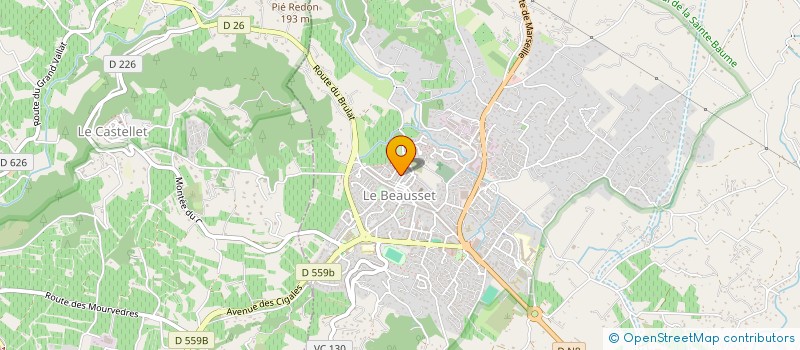 localisation de l'entreprise MONSIEUR ERIC DUVAUCHEL  LE BEAUSSET