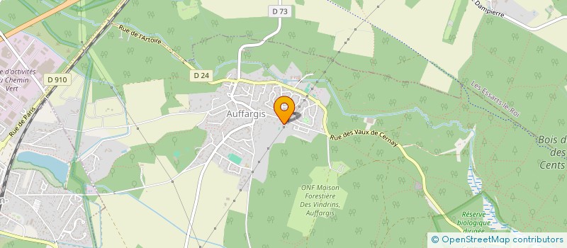 localisation de l'entreprise MONSIEUR ERIC EGLIZEAUD  AUFFARGIS