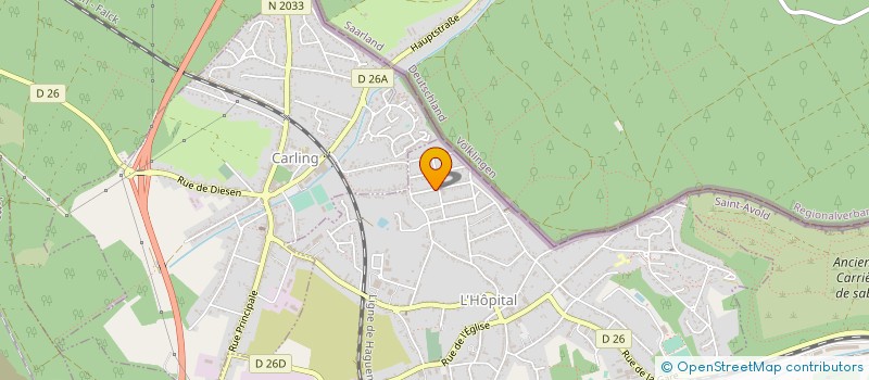 localisation de l'entreprise MONSIEUR ERIC EISELE  L'HOPITAL