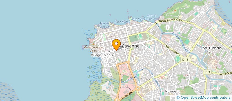 localisation de l'entreprise MONSIEUR ERIC ELIE BICHARA  CAYENNE