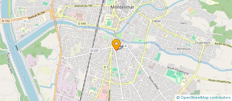 localisation de l'entreprise MONSIEUR ERIC ELMALAN-RICHEZ  MONTELIMAR