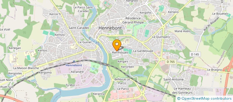 localisation de l'entreprise MONSIEUR ERIC ERCOLANI  HENNEBONT